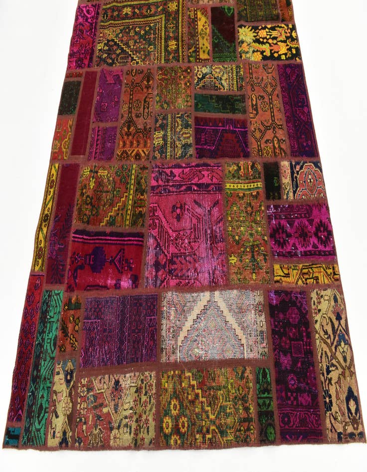 Detail image of 6' 2 x 7' 10 Hand Knotted Ultra Vintage Persian Wool Rug