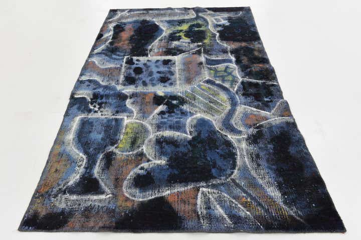 4' 3 x 6' 10 Hand Knotted Ultra Vintage Persian Wool Rug
