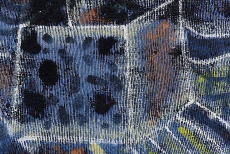 Detail image of 4' 3 x 6' 10 Hand Knotted Ultra Vintage Persian Wool Rug