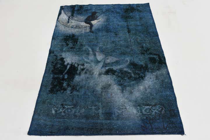 3' 6 x 4' 9 Hand Knotted Ultra Vintage Persian Wool Rug