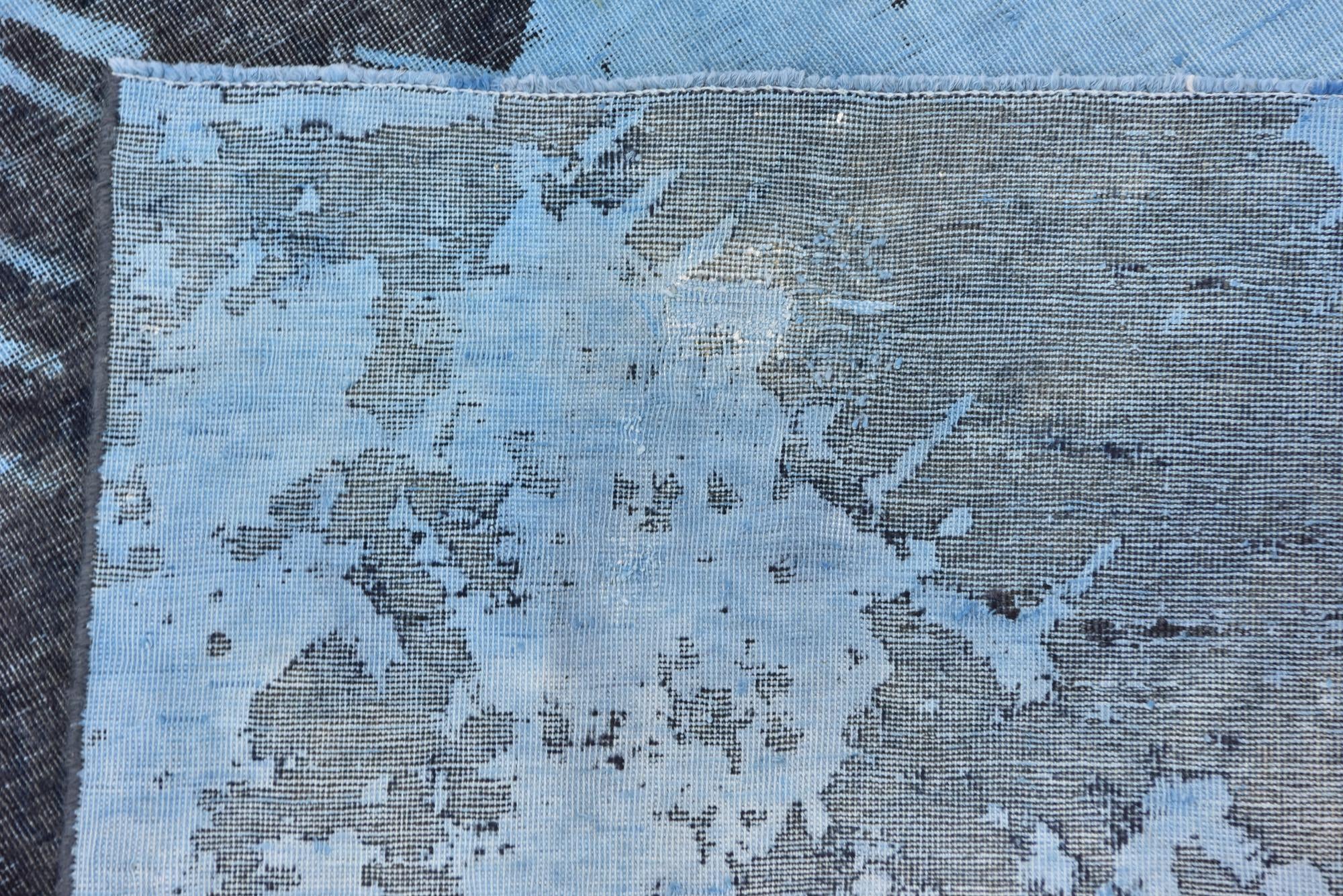 7' 9 x 9' 9 Hand Knotted Ultra Vintage Persian Wool Rug