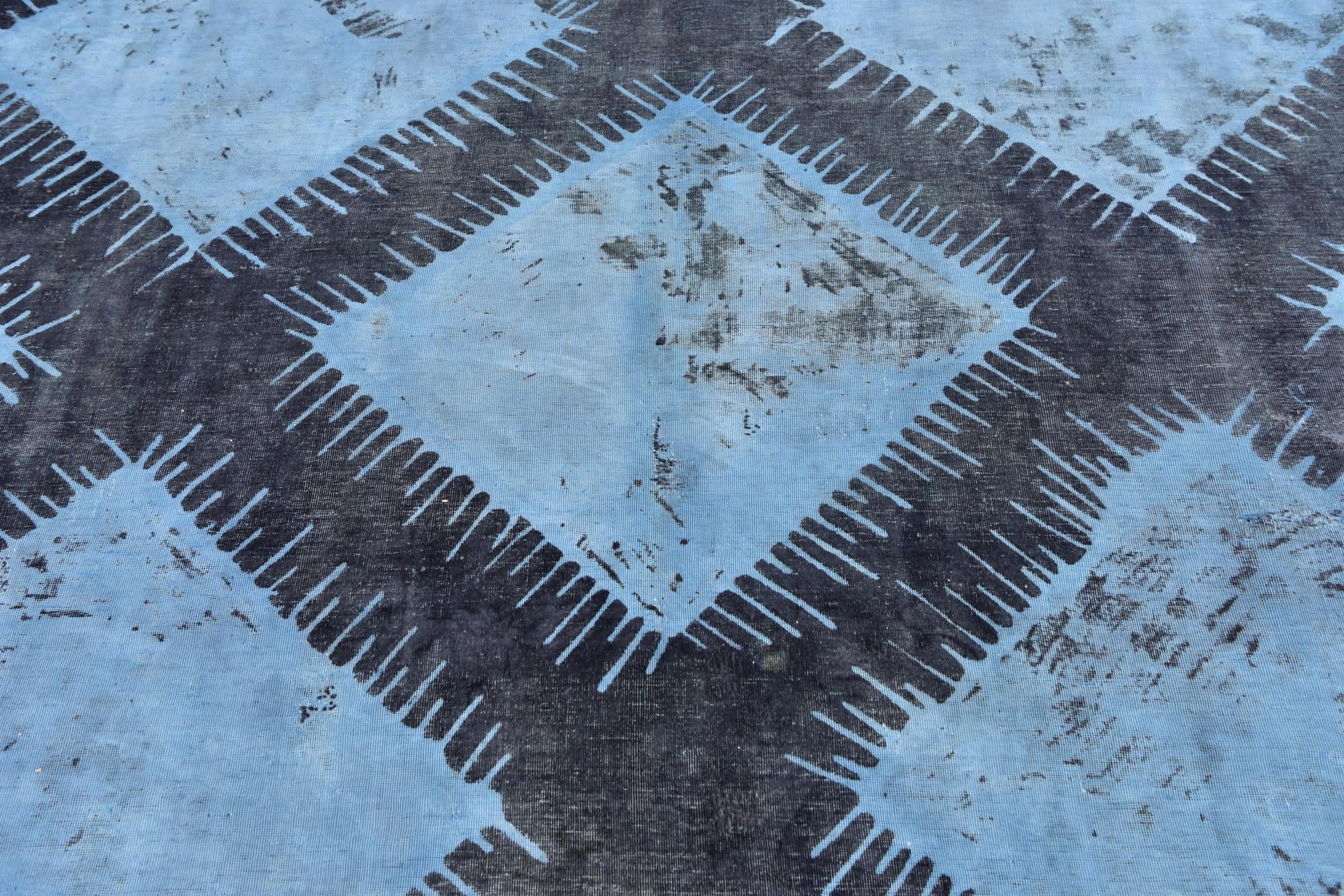 7' 9 x 9' 9 Hand Knotted Ultra Vintage Persian Wool Rug