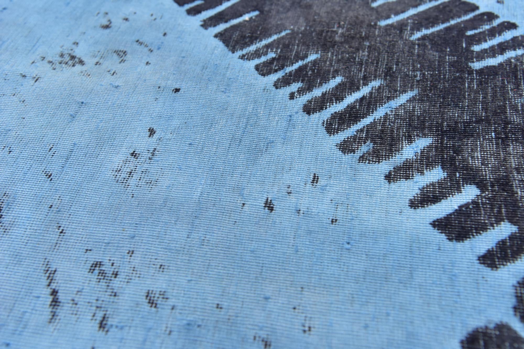 7' 9 x 9' 9 Hand Knotted Ultra Vintage Persian Wool Rug