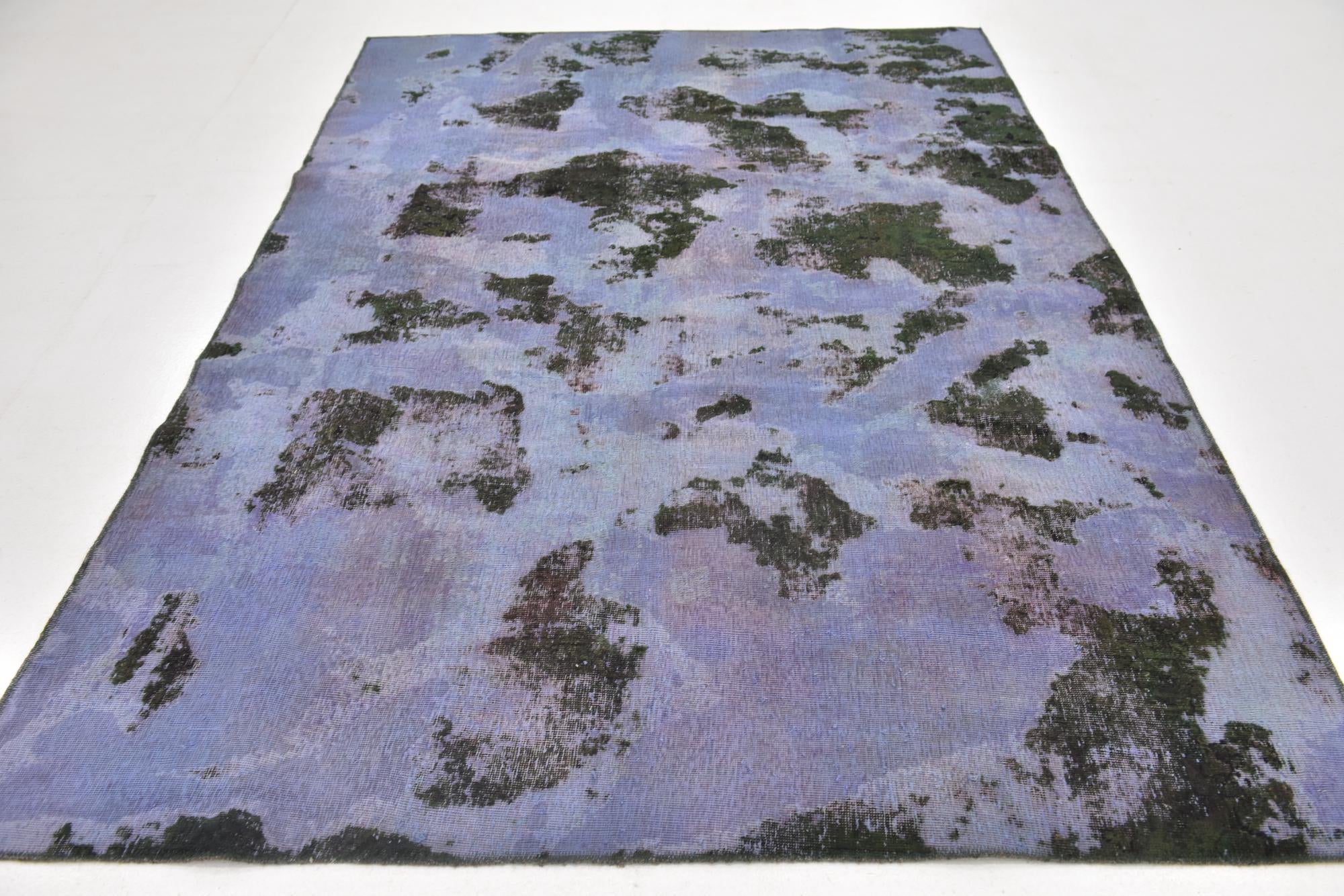 6' 2 x 8' 10 Hand Knotted Ultra Vintage Persian Wool Rug