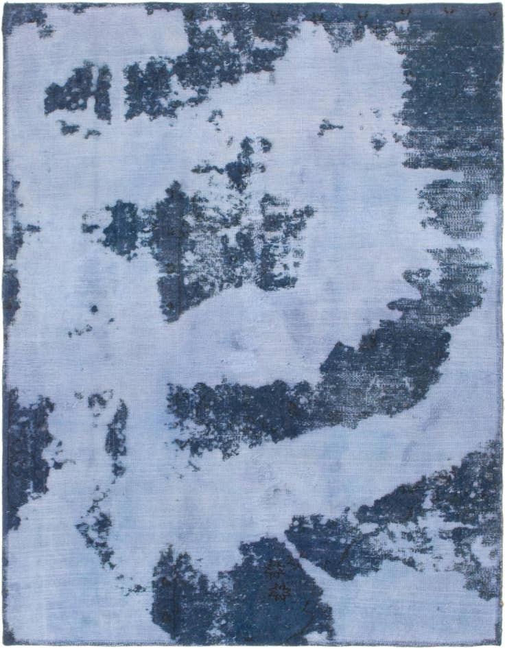 Detail image of 3' 8 x 4' 10 Hand Knotted Ultra Vintage Persian Wool Rug