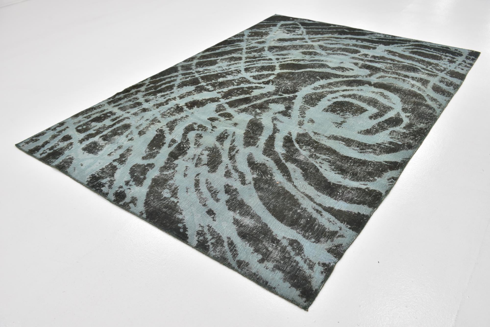 5' 10 x 8' 7 Hand Knotted Ultra Vintage Persian Wool Rug
