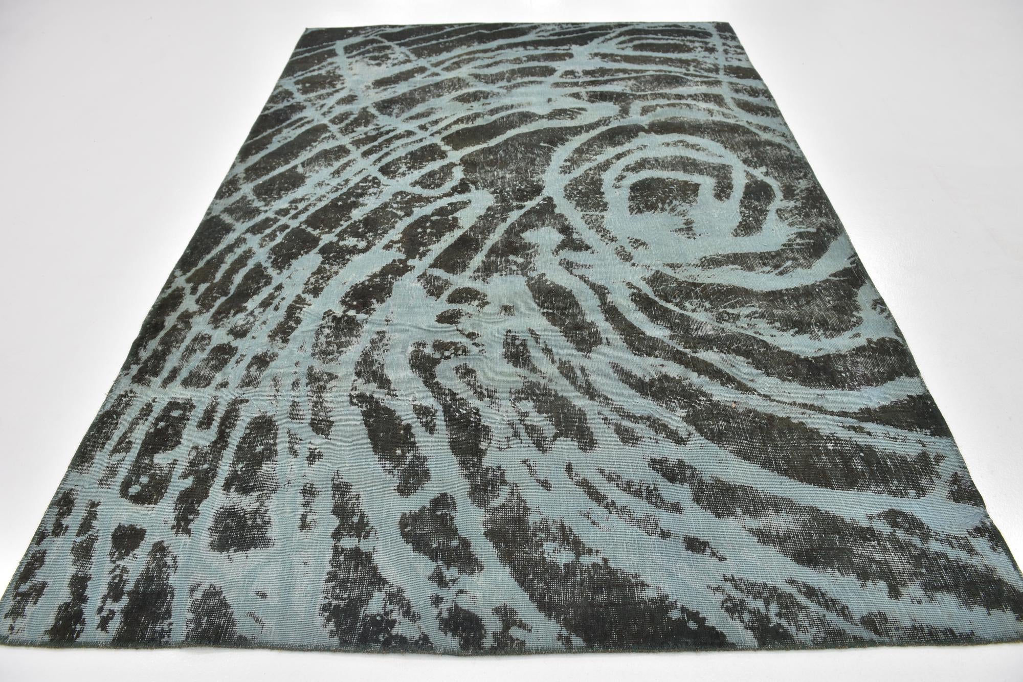 5' 10 x 8' 7 Hand Knotted Ultra Vintage Persian Wool Rug