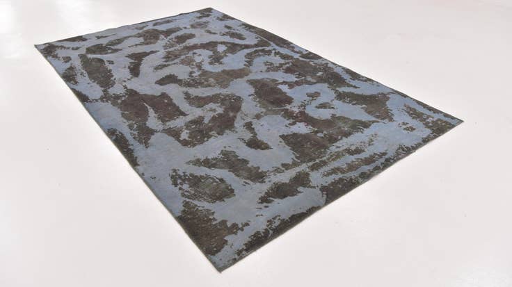 Detail image of 5' 9 x 9' 6 Hand Knotted Ultra Vintage Persian Wool Rug