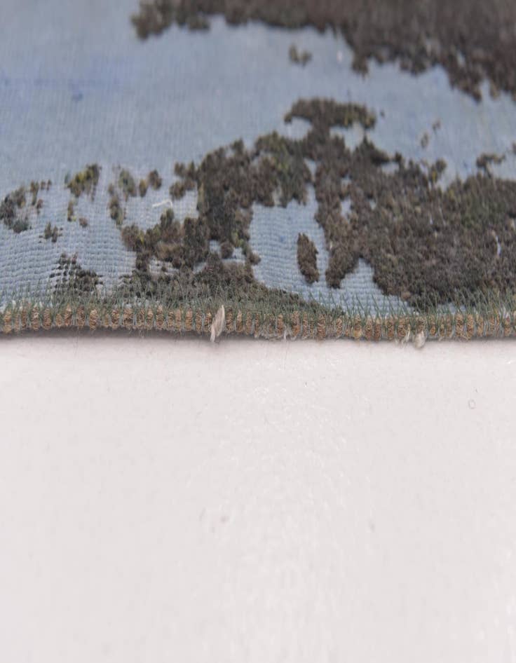 Detail image of 5' 9 x 9' 6  Hand Knotted Ultra Vintage Persian Wool Rug