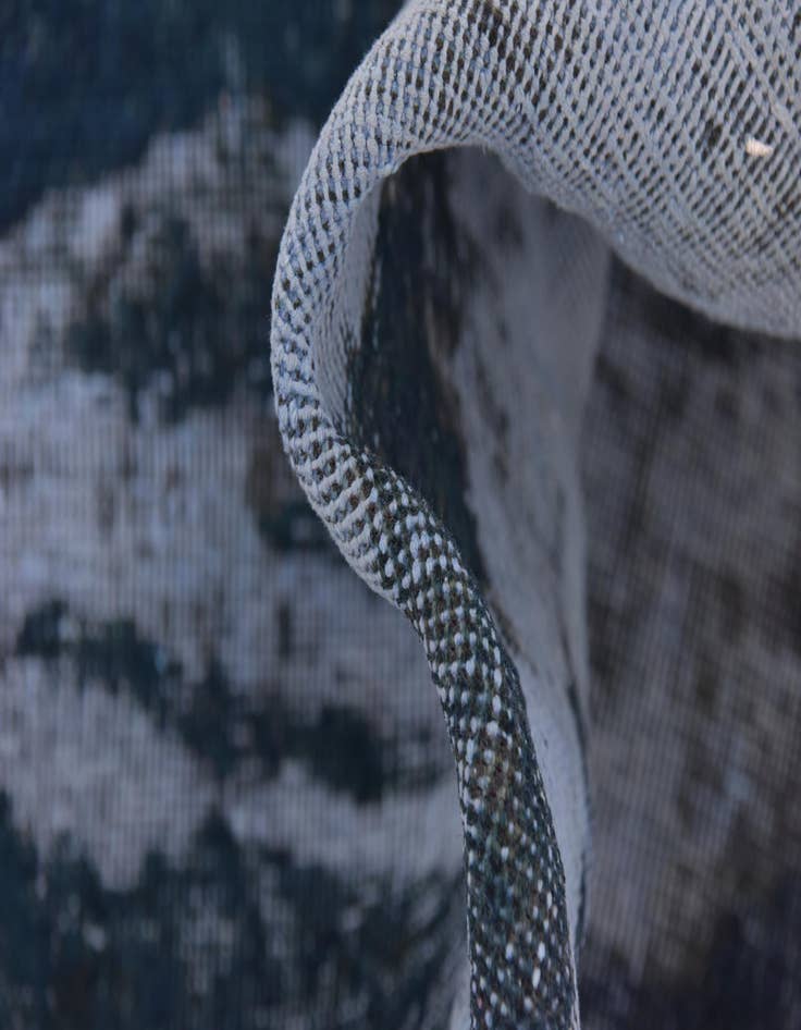 Detail image of 6' 5 x 8' 4  Hand Knotted Ultra Vintage Persian Wool Rug