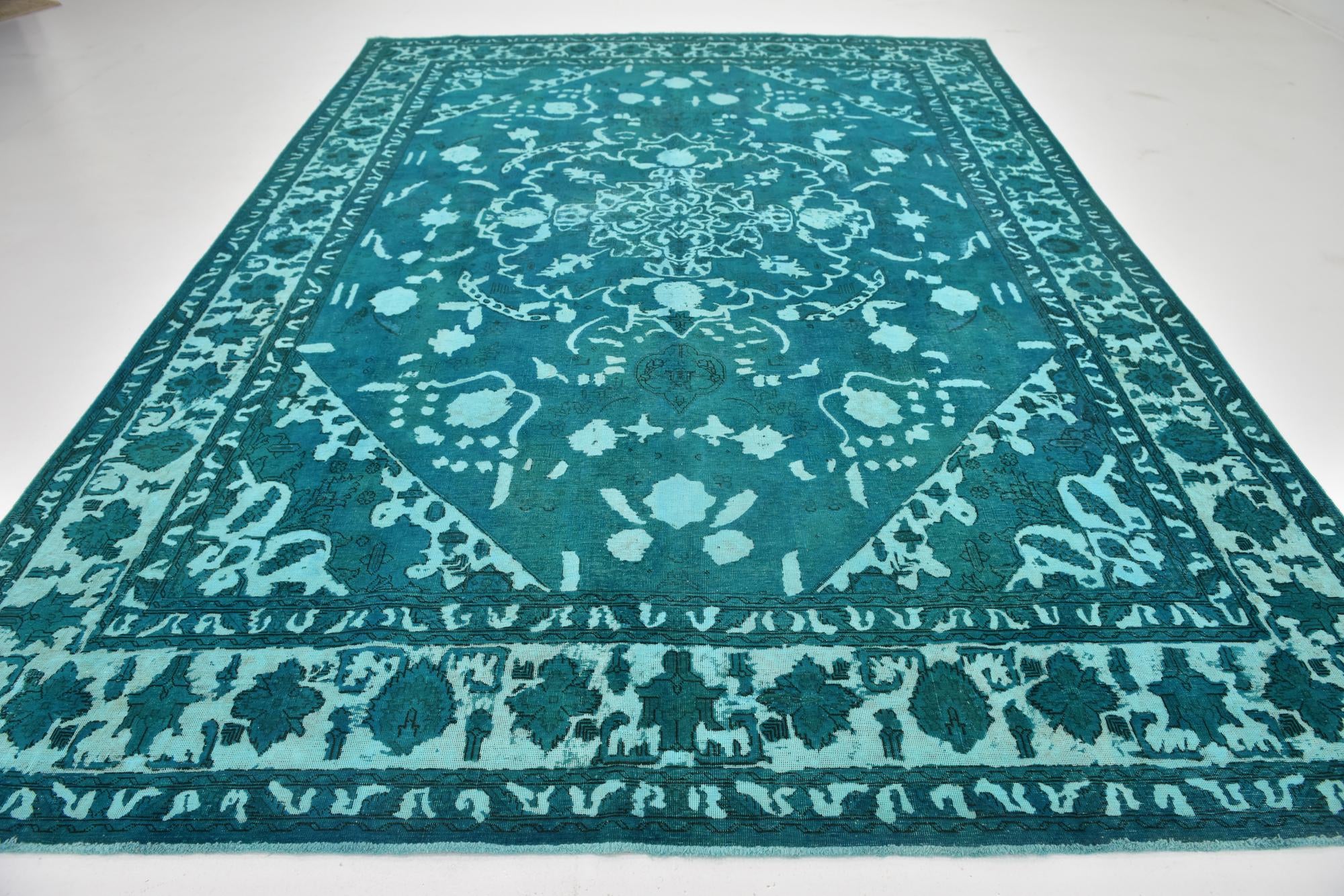 9' 2 x 13' 2 Hand Knotted Ultra Vintage Persian Wool Rug