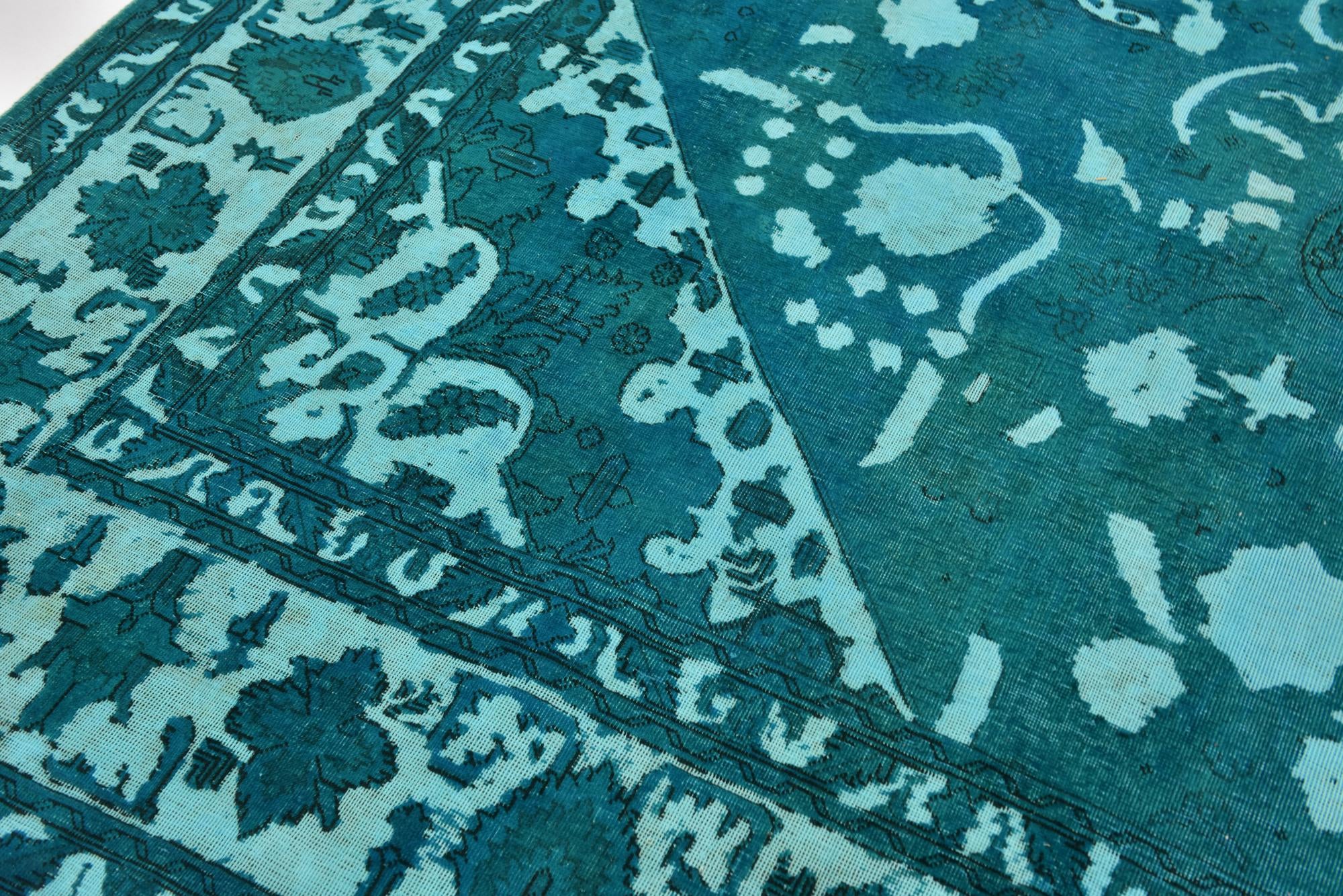 9' 2 x 13' 2 Hand Knotted Ultra Vintage Persian Wool Rug