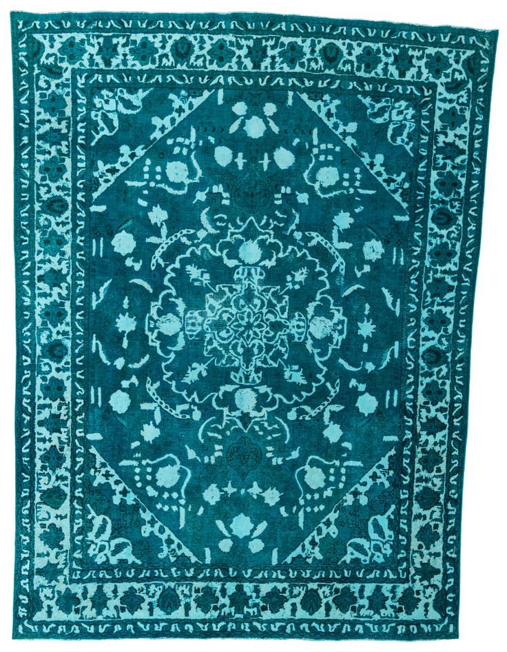 Detail image of 9' 2 x 13' 2 Hand Knotted Ultra Vintage Persian Wool Rug