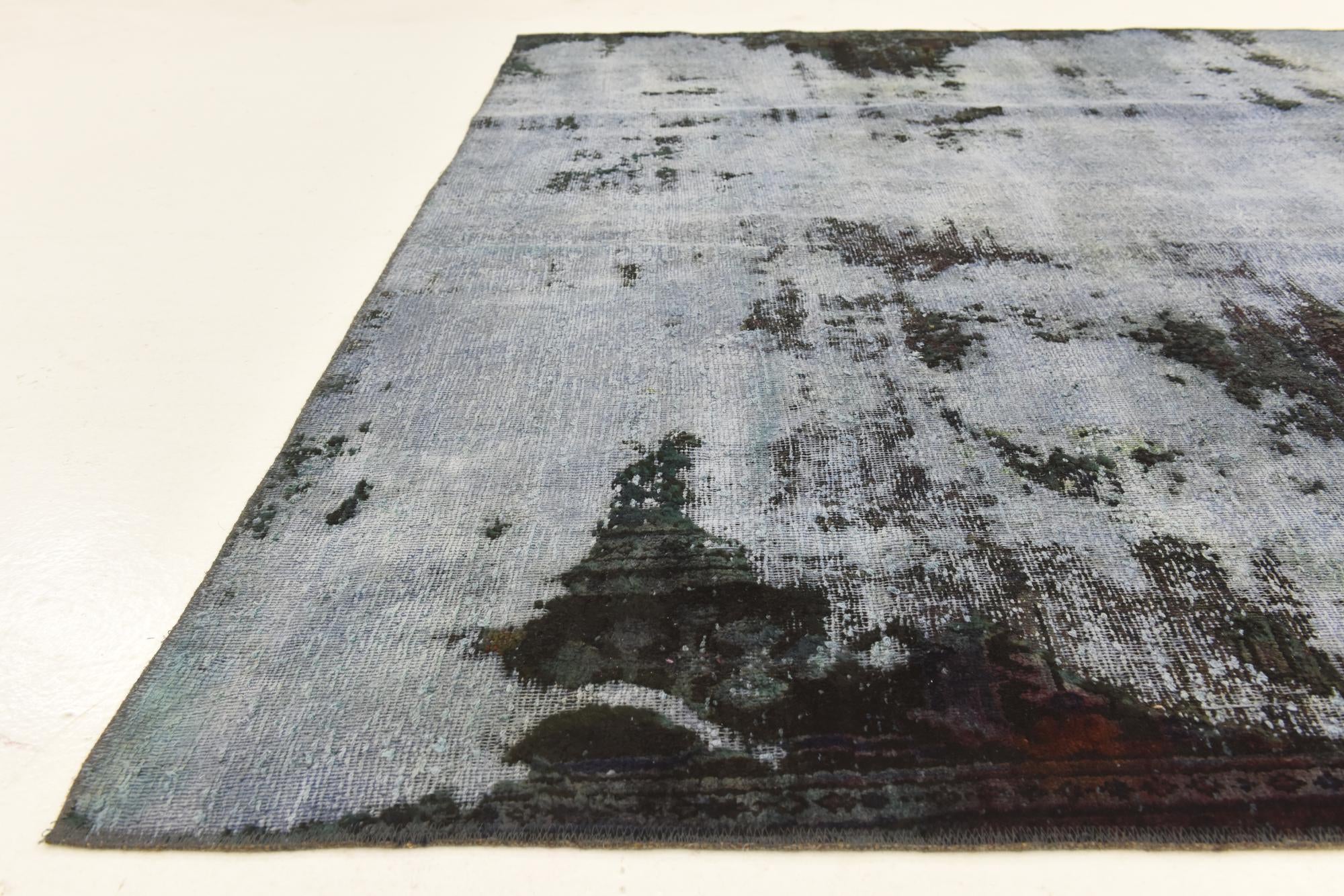 6' 7 x 8' 9 Hand Knotted Ultra Vintage Persian Wool Rug