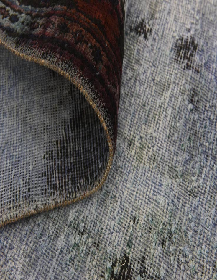 Detail image of 6' 7 x 8' 9  Hand Knotted Ultra Vintage Persian Wool Rug