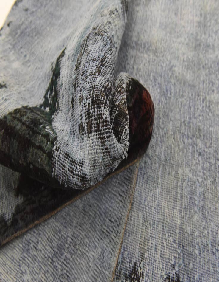 Detail image of 6' 7 x 8' 9  Hand Knotted Ultra Vintage Persian Wool Rug