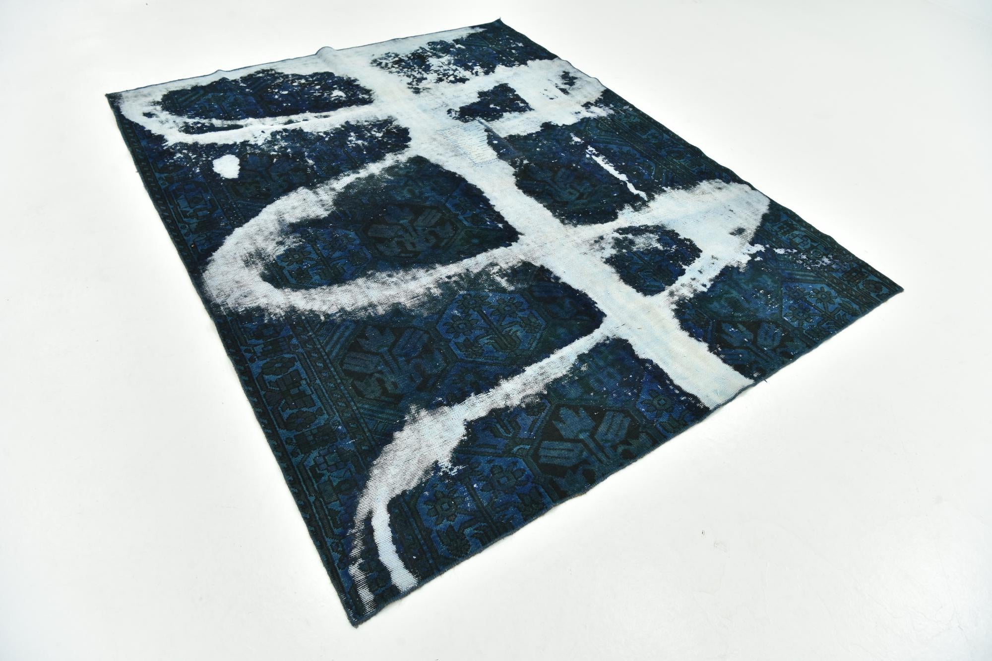 6' 3 x 7' 8 Hand Knotted Ultra Vintage Persian Wool Rug