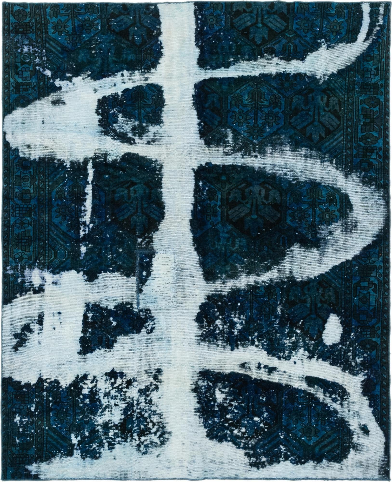 6' 3 x 7' 8 Hand Knotted Ultra Vintage Persian Wool Rug