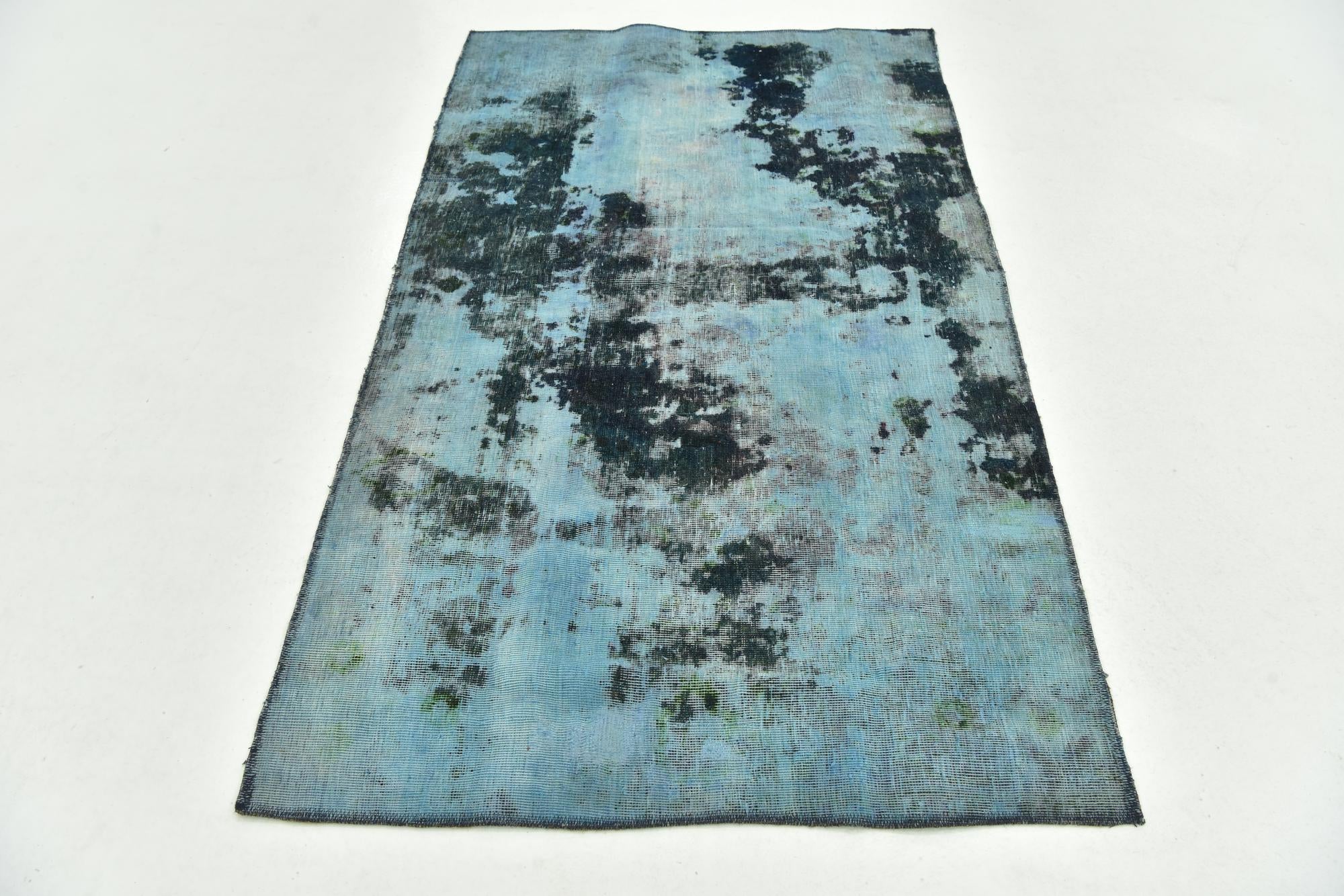 3' 8 x 6' 4 Hand Knotted Ultra Vintage Persian Wool Rug