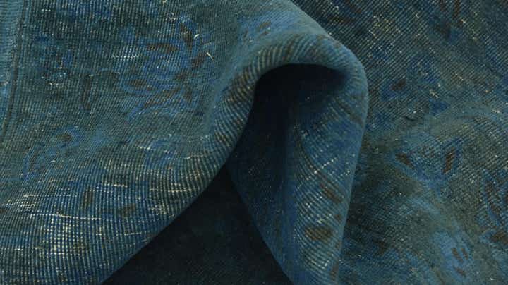 9' x 12' 7 Hand Knotted Ultra Vintage Persian Wool Rug