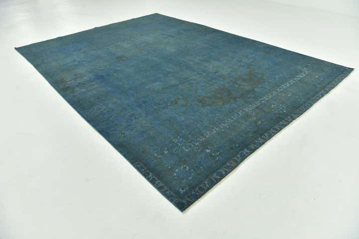 9' x 12' 7 Hand Knotted Ultra Vintage Persian Wool Rug