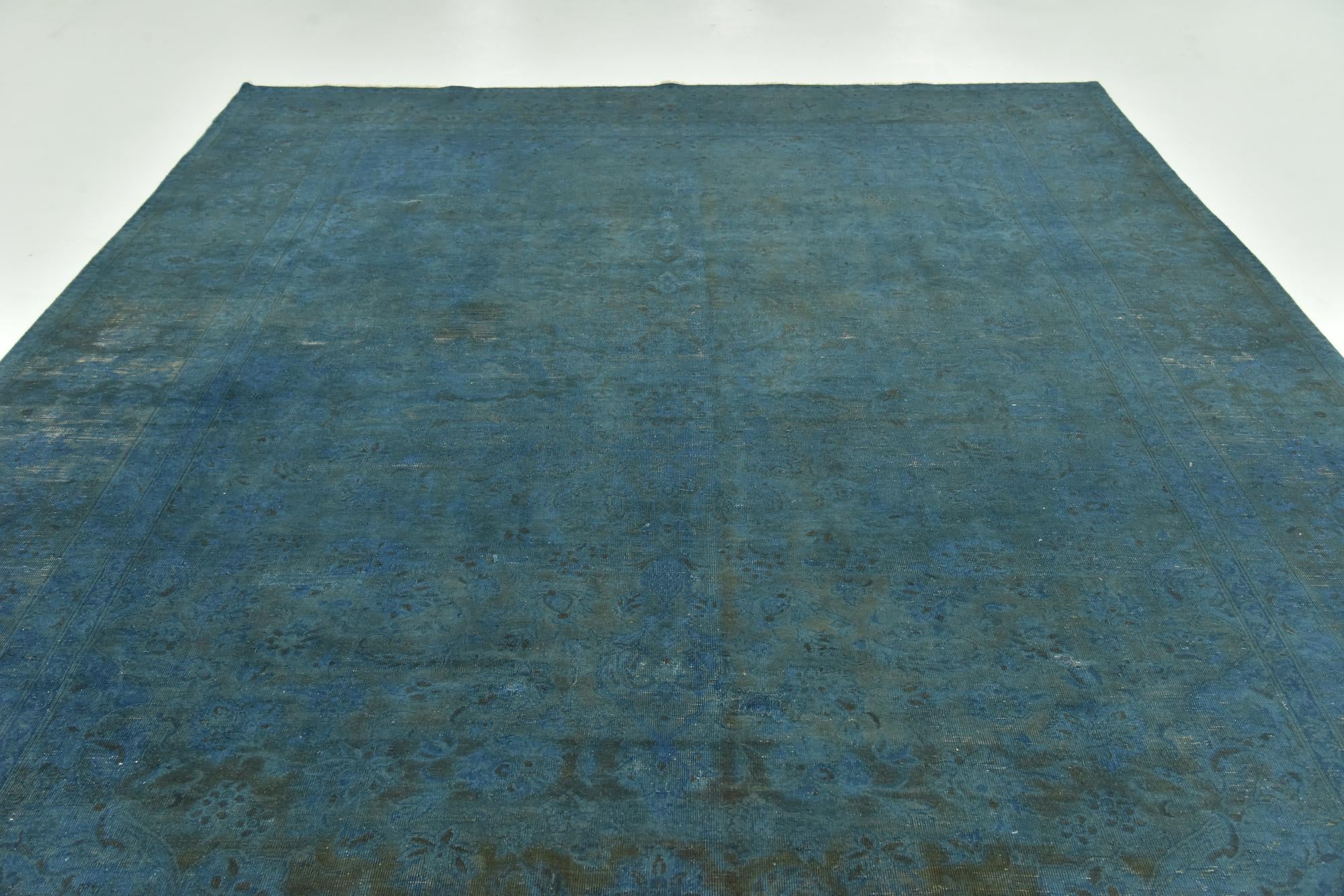 9' x 12' 7 Hand Knotted Ultra Vintage Persian Wool Rug