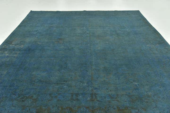 9' x 12' 7 Hand Knotted Ultra Vintage Persian Wool Rug