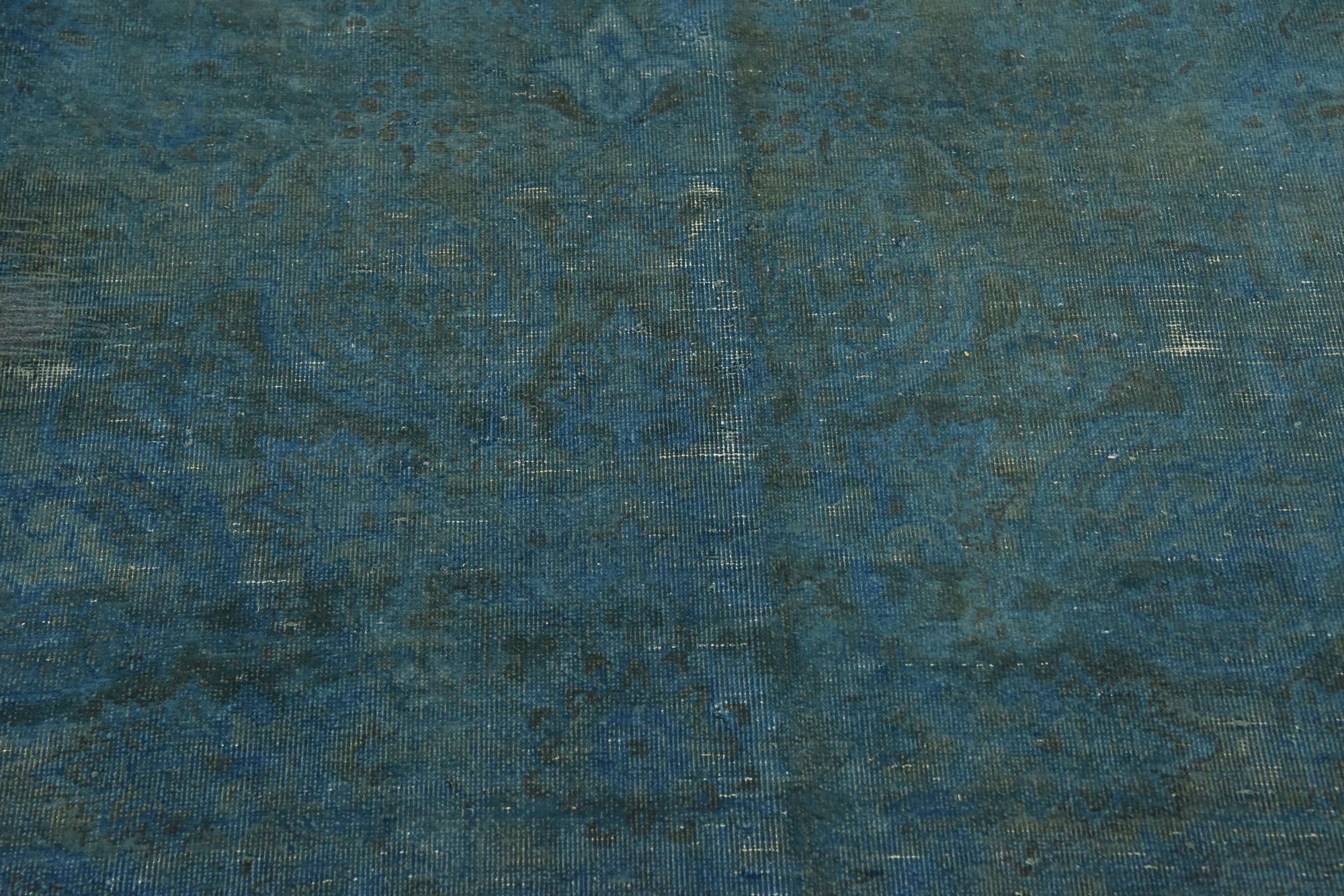 9' x 12' 7 Hand Knotted Ultra Vintage Persian Wool Rug