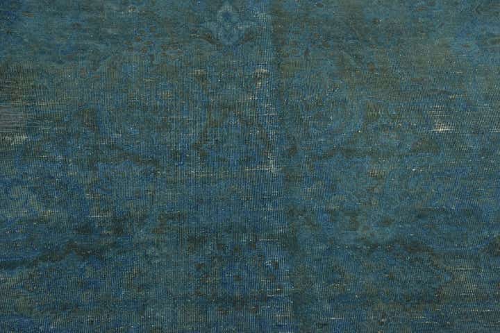 9' x 12' 7 Hand Knotted Ultra Vintage Persian Wool Rug