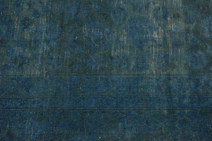 9' x 12' 7 Hand Knotted Ultra Vintage Persian Wool Rug