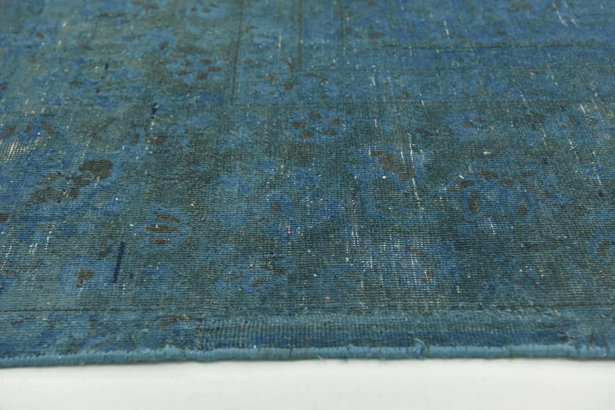 9' x 12' 7 Hand Knotted Ultra Vintage Persian Wool Rug