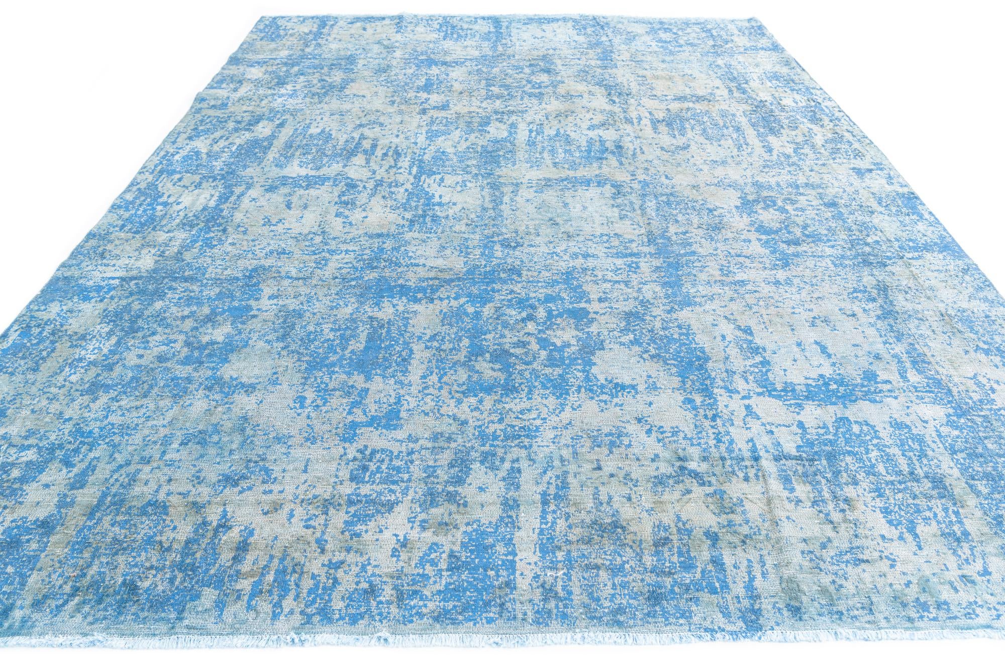 8' 7 x 12' Hand Knotted Ultra Vintage Persian Wool Rug