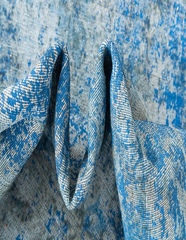 Detail image of 8' 7 x 12'  Hand Knotted Ultra Vintage Persian Wool Rug