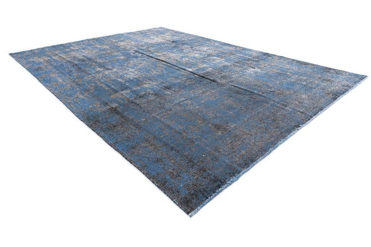 Detail image of 8' 10 x 12' Hand Knotted Ultra Vintage Persian Wool Rug