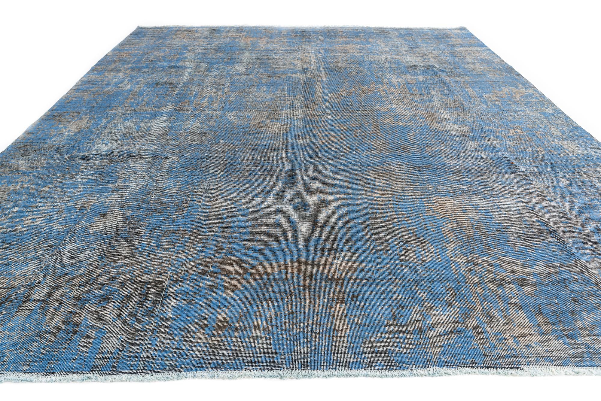 9' x 11' 6 Hand Knotted Ultra Vintage Persian Wool Rug