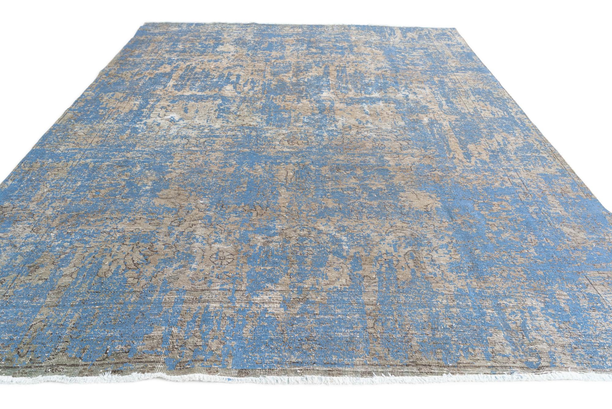 7' 5 x 10' Hand Knotted Ultra Vintage Persian Wool Rug