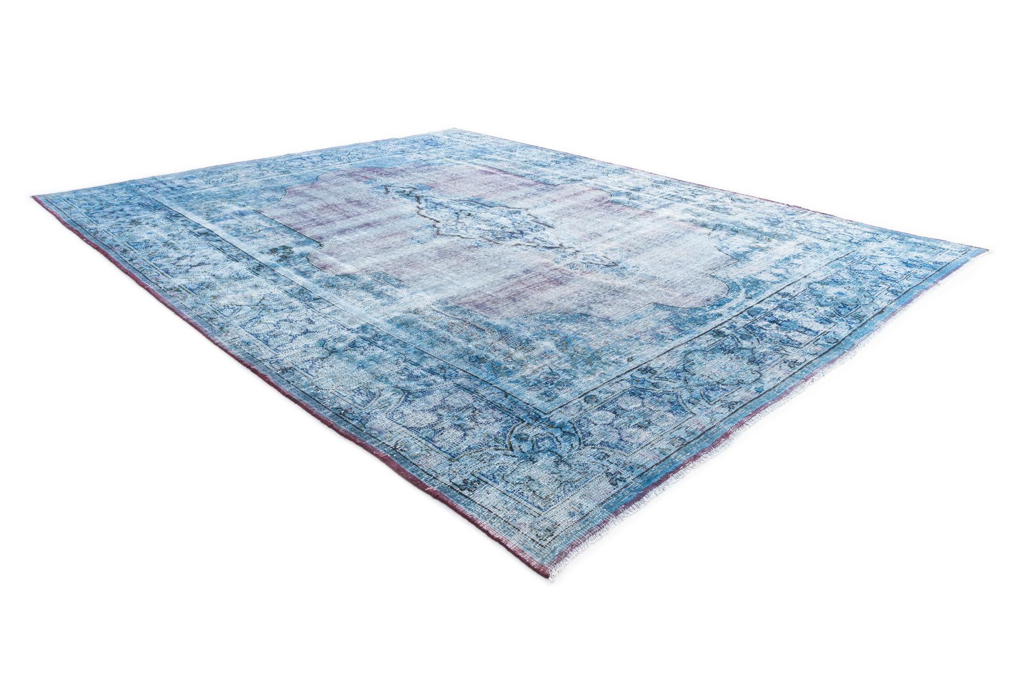 9' 8 x 12' 4 Hand Knotted Ultra Vintage Persian Wool Rug