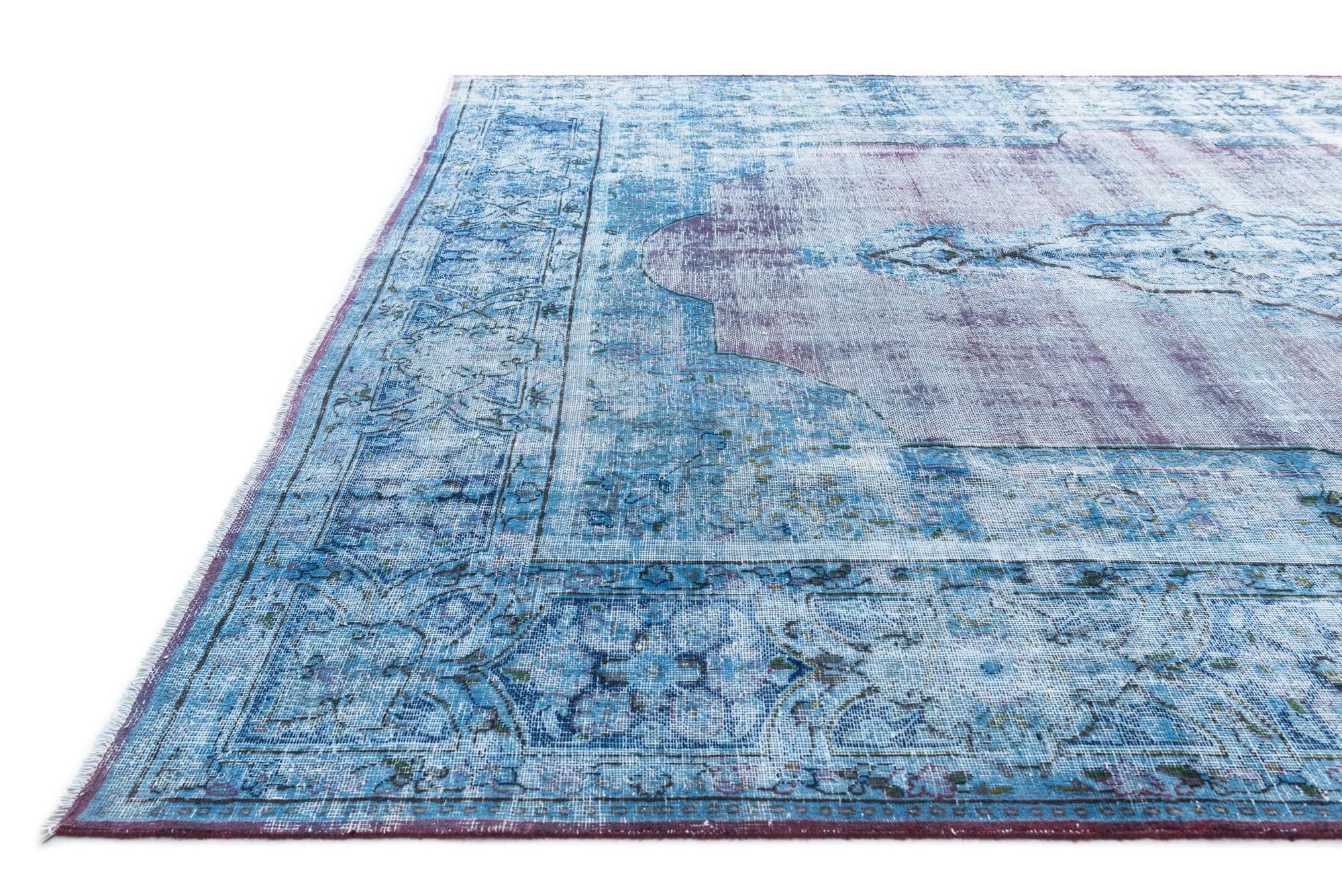 9' 8 x 12' 4 Hand Knotted Ultra Vintage Persian Wool Rug