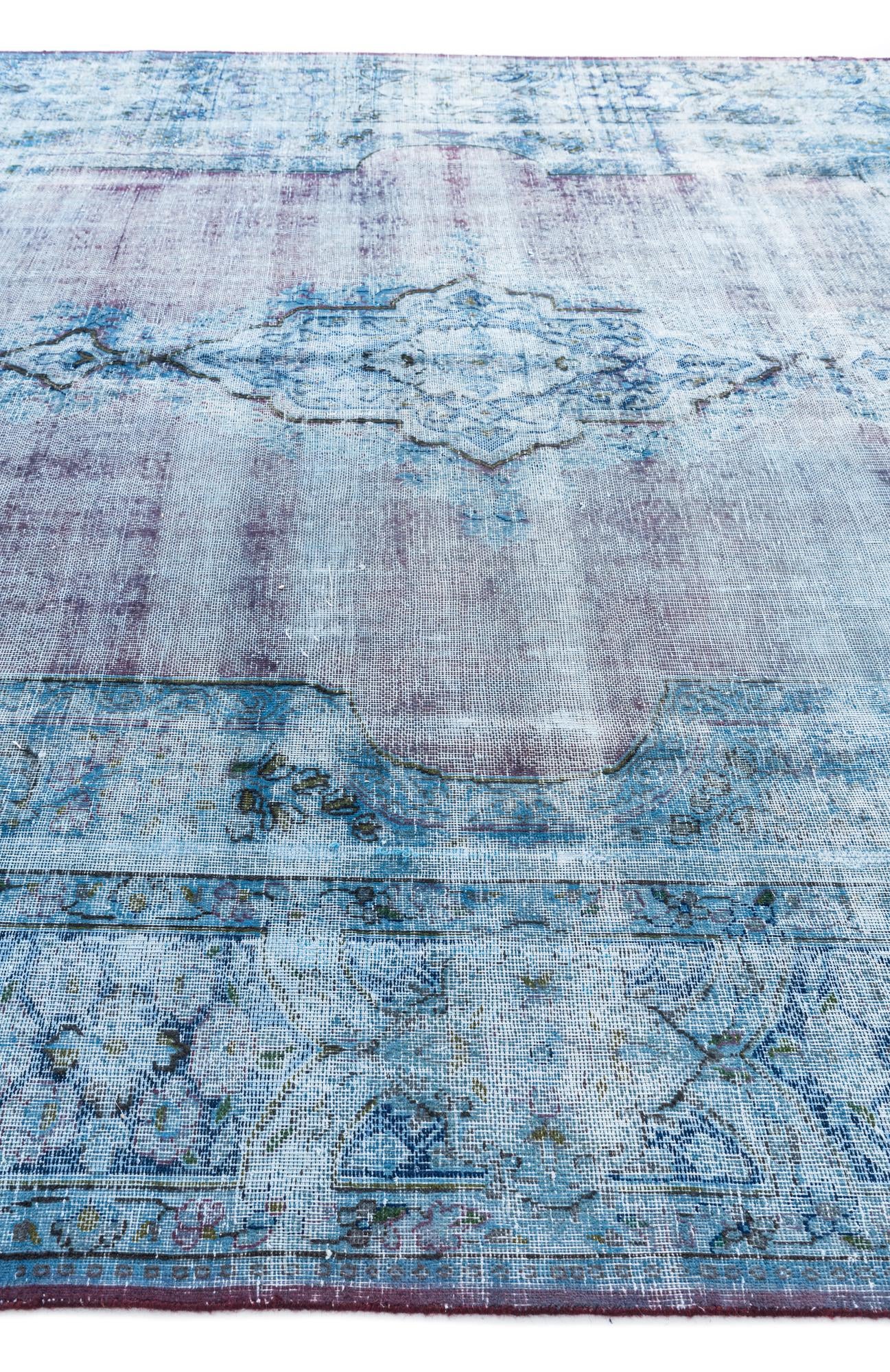 9' 8 x 12' 4 Hand Knotted Ultra Vintage Persian Wool Rug