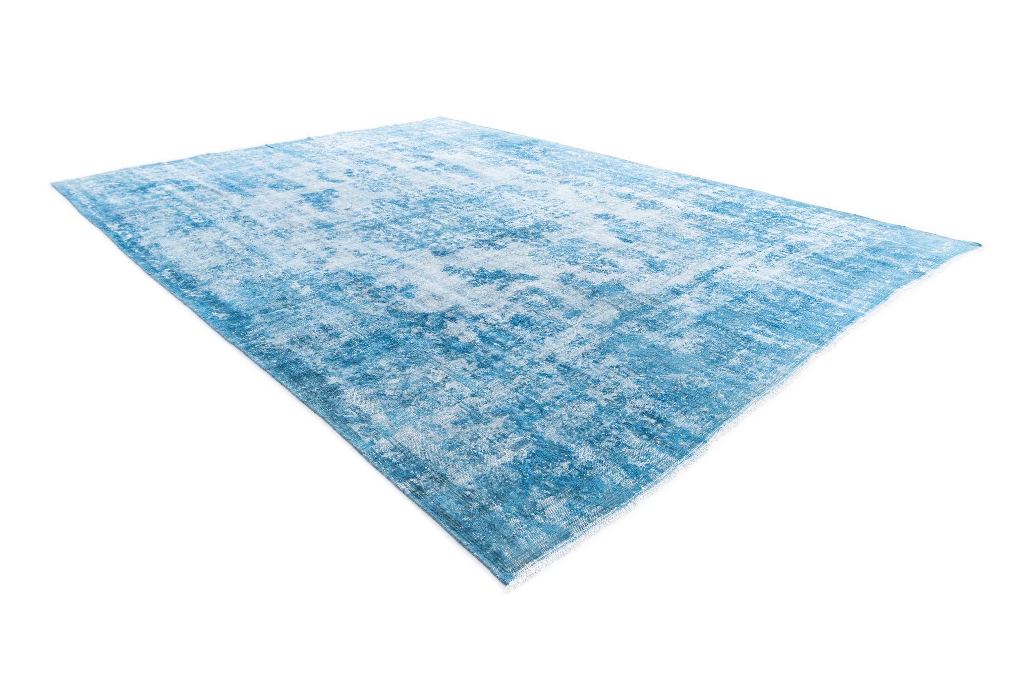 9' 3 x 12' 1 Hand Knotted Ultra Vintage Persian Wool Rug