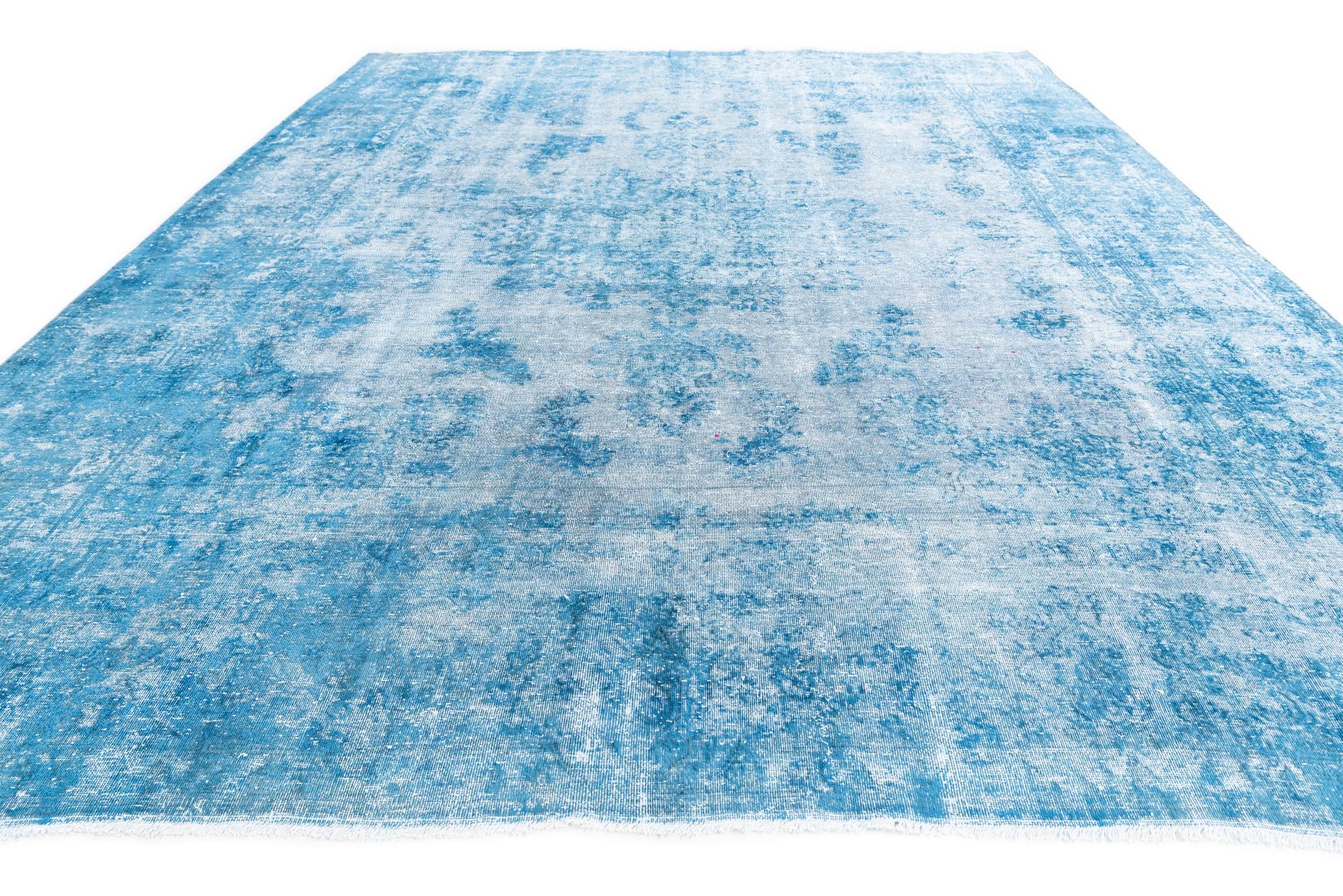 9' 3 x 12' 1 Hand Knotted Ultra Vintage Persian Wool Rug