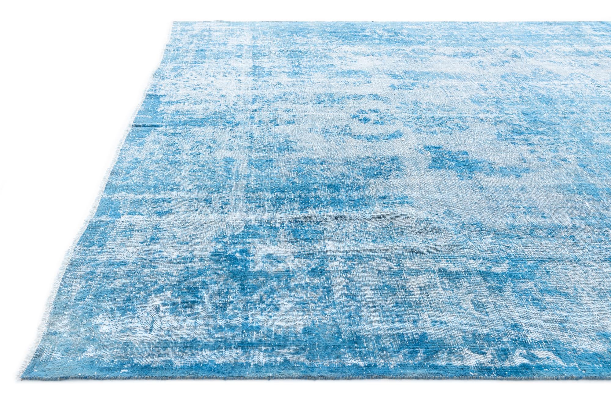 9' 3 x 12' 1 Hand Knotted Ultra Vintage Persian Wool Rug