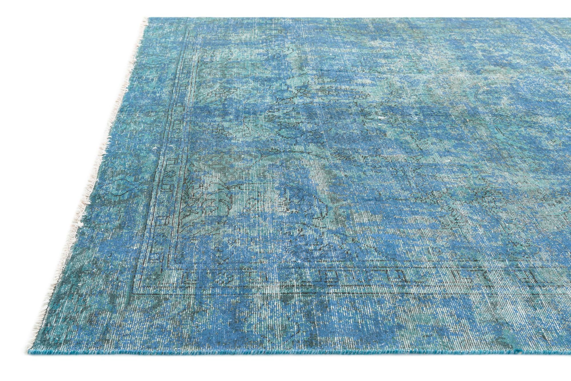 7' 1 x 10' 1 Hand Knotted Ultra Vintage Persian Wool Rug