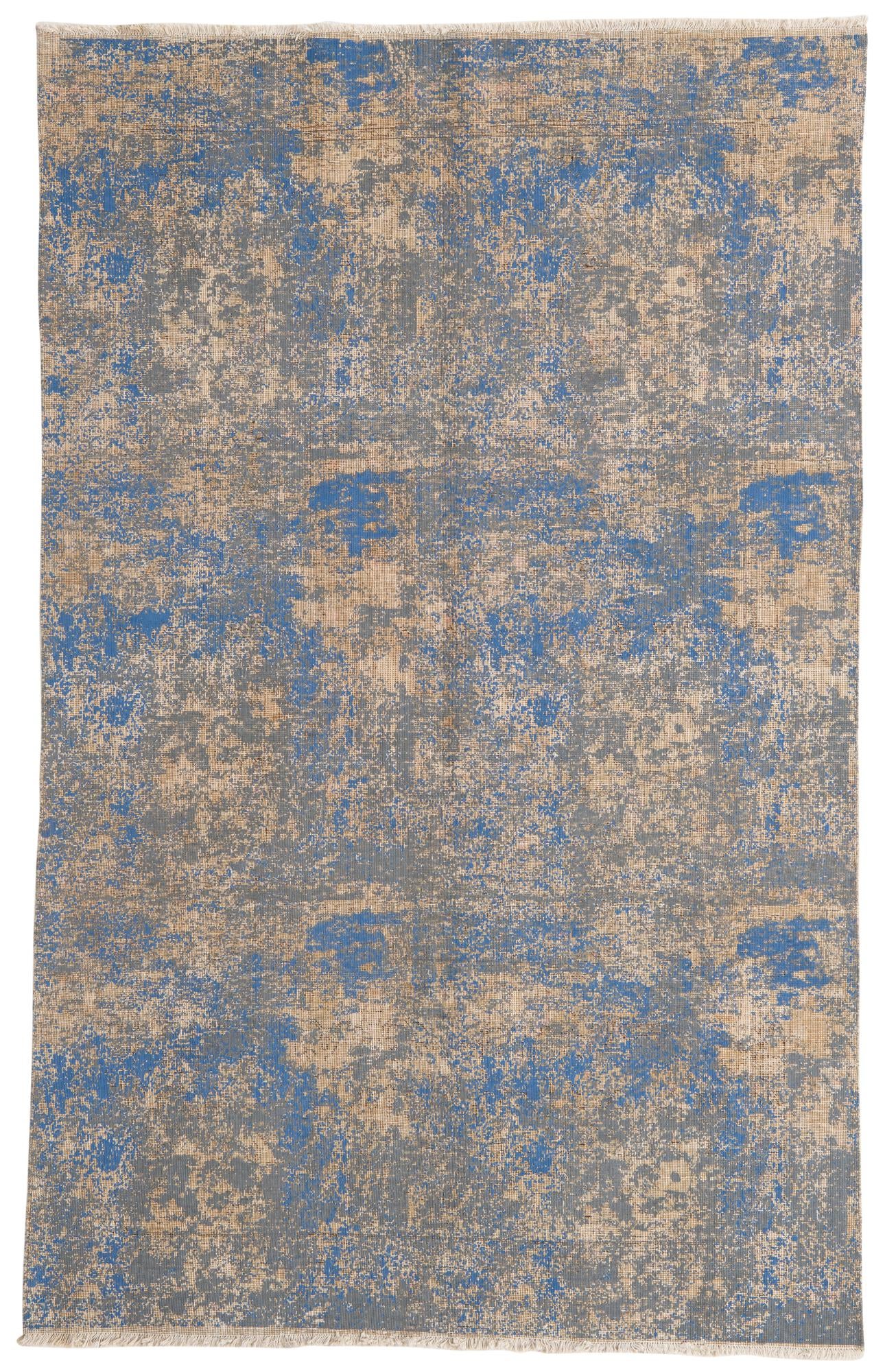 5' 7 x 8' 10 Hand Knotted Ultra Vintage Persian Wool Rug