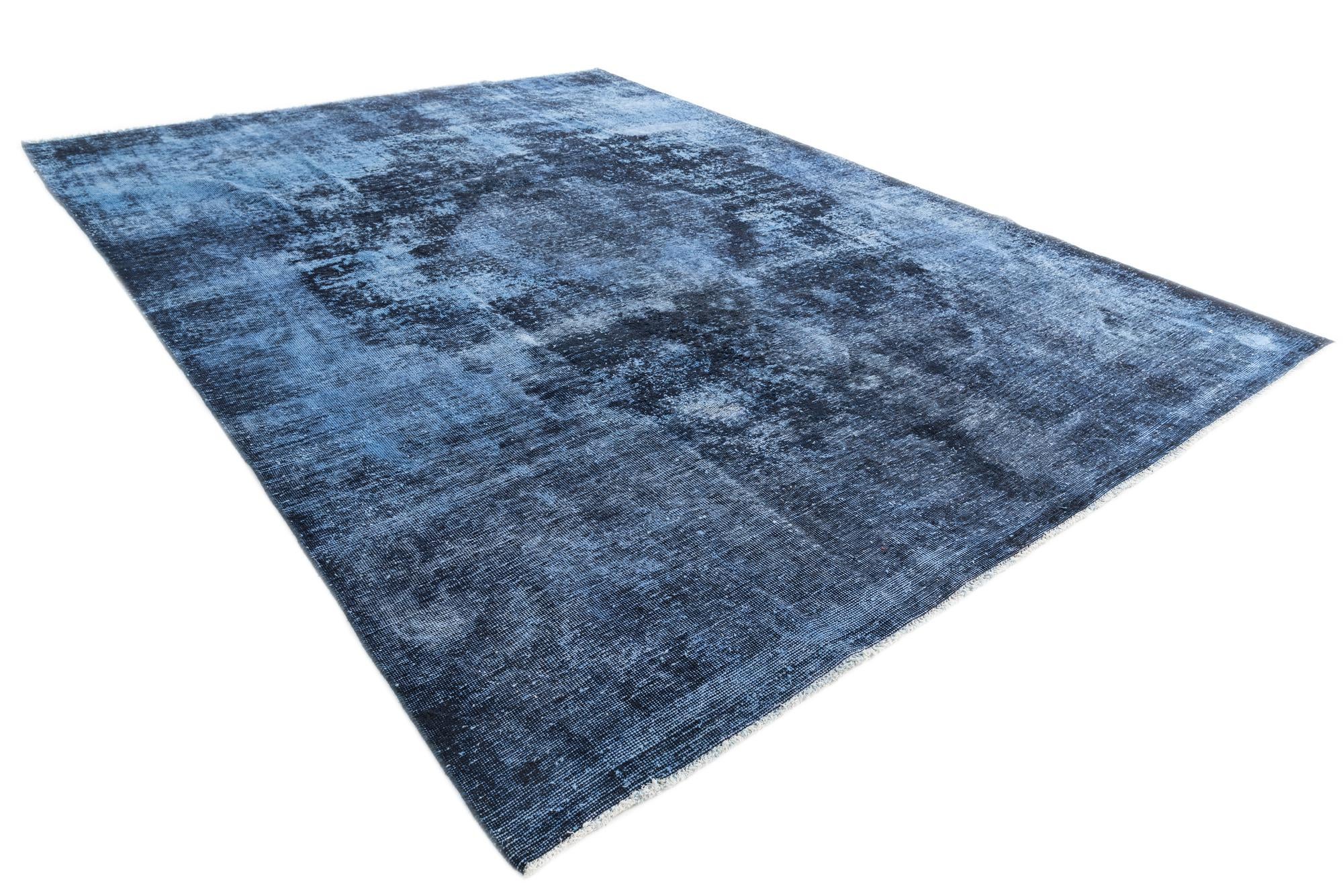 9' x 12' 5 Hand Knotted Ultra Vintage Persian Wool Rug