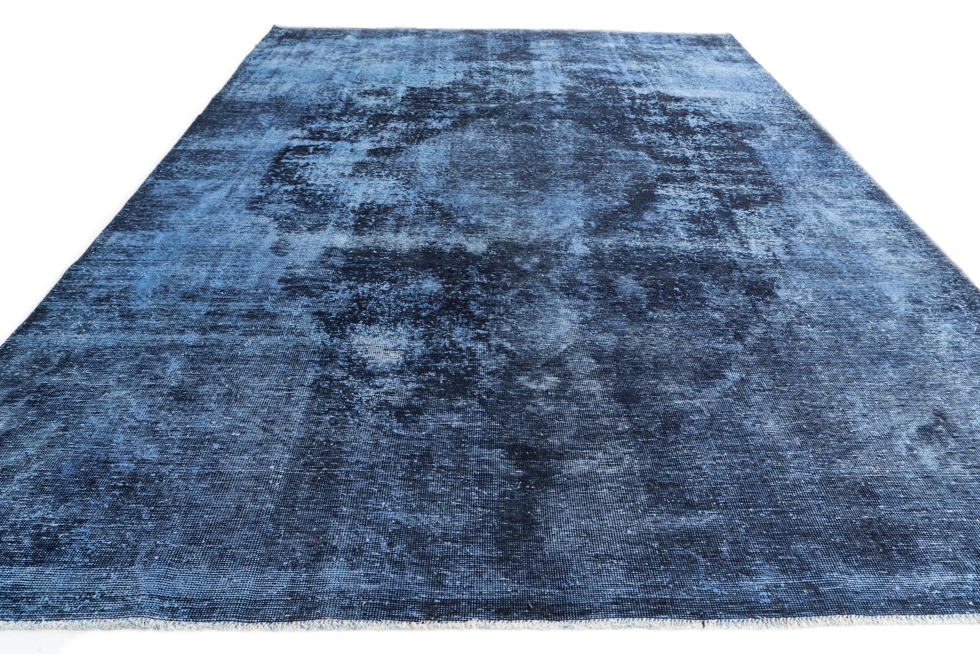 9' x 12' 5 Hand Knotted Ultra Vintage Persian Wool Rug