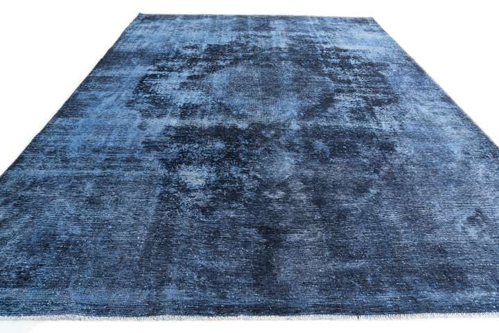 9' x 12' 5 Hand Knotted Ultra Vintage Persian Wool Rug