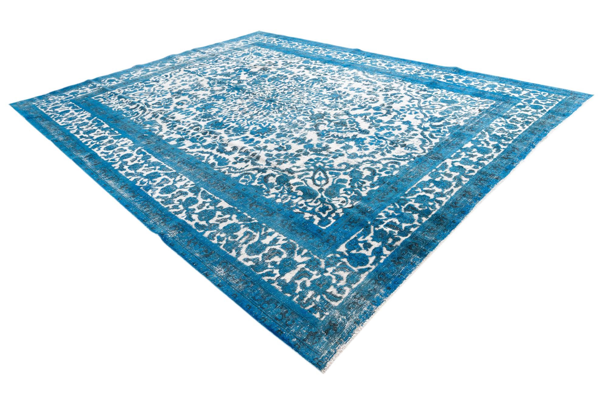 9' 9 x 12' 3 Hand Knotted Ultra Vintage Persian Wool Rug