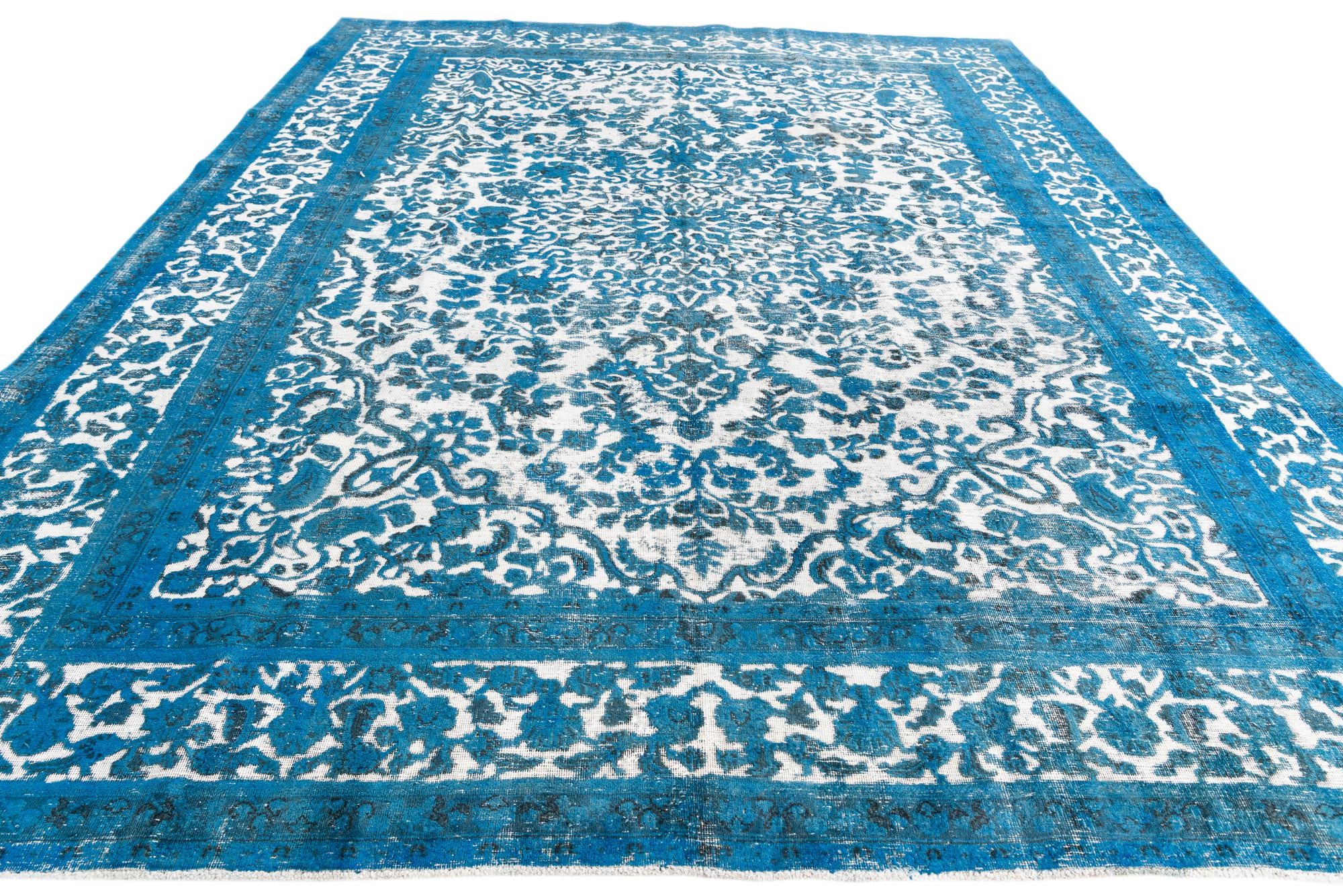 9' 9 x 12' 3 Hand Knotted Ultra Vintage Persian Wool Rug