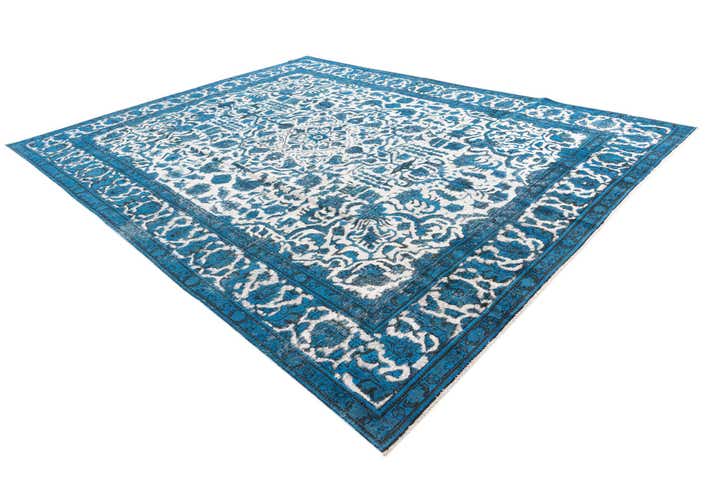 9' 9 x 12' 9 Hand Knotted Ultra Vintage Persian Wool Rug